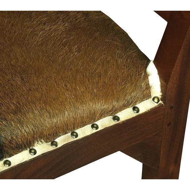 Boston Small Goat Hide Bench - Brown