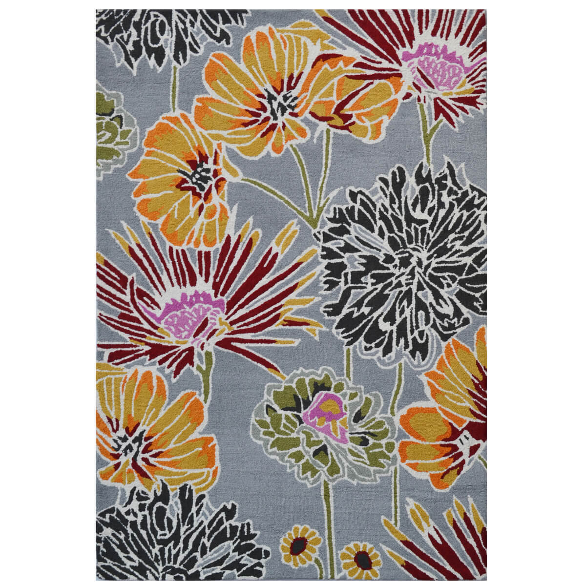 Botanical Handmade Woolen Rug - Multicolor (Available in 3 Sizes)