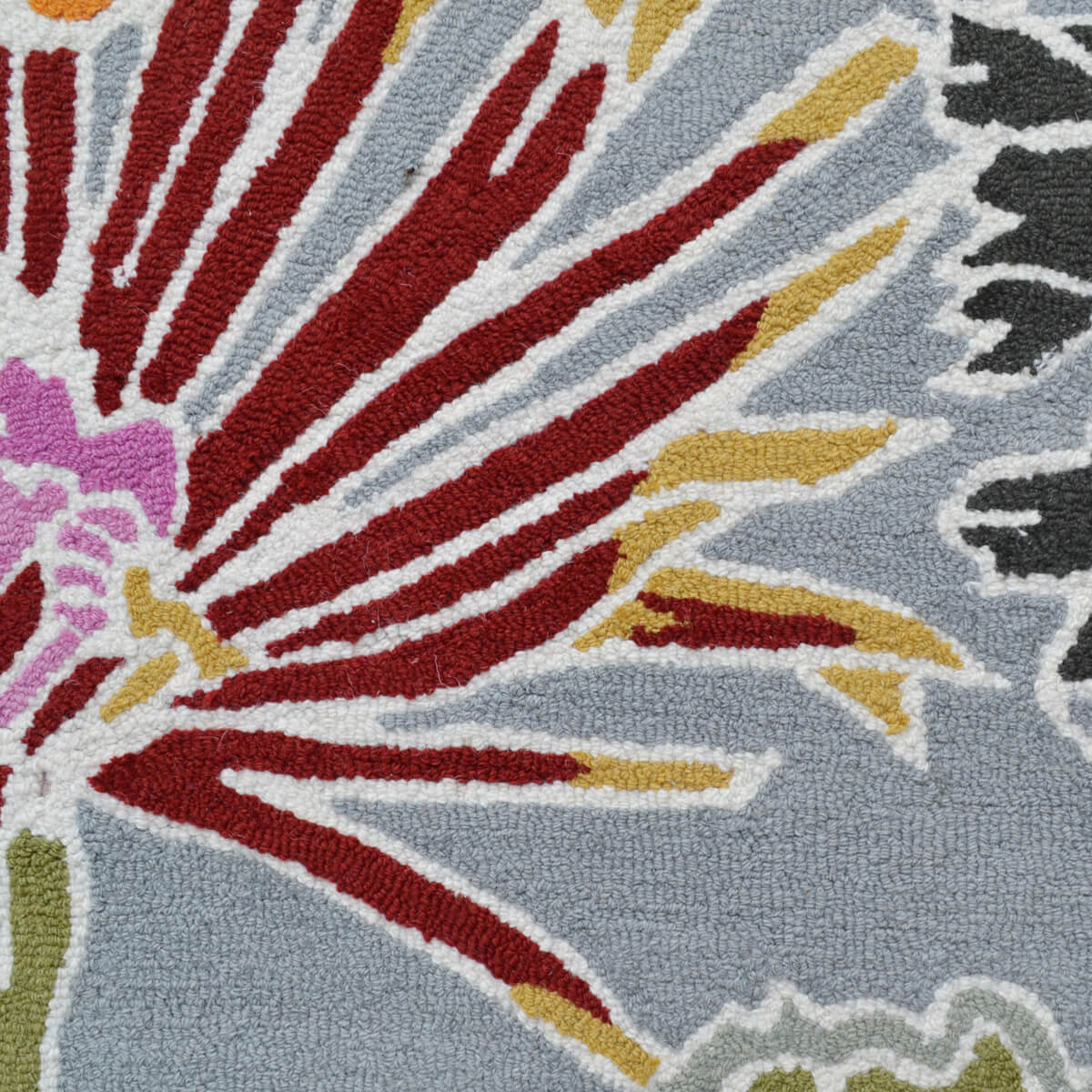 Botanical Handmade Woolen Rug - Multicolor (Available in 3 Sizes)