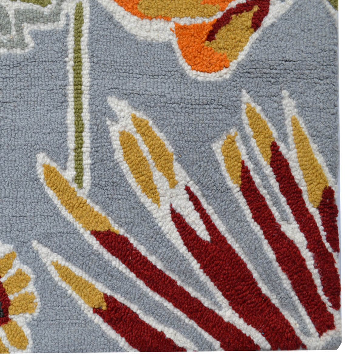 Botanical Handmade Woolen Rug - Multicolor (Available in 3 Sizes)
