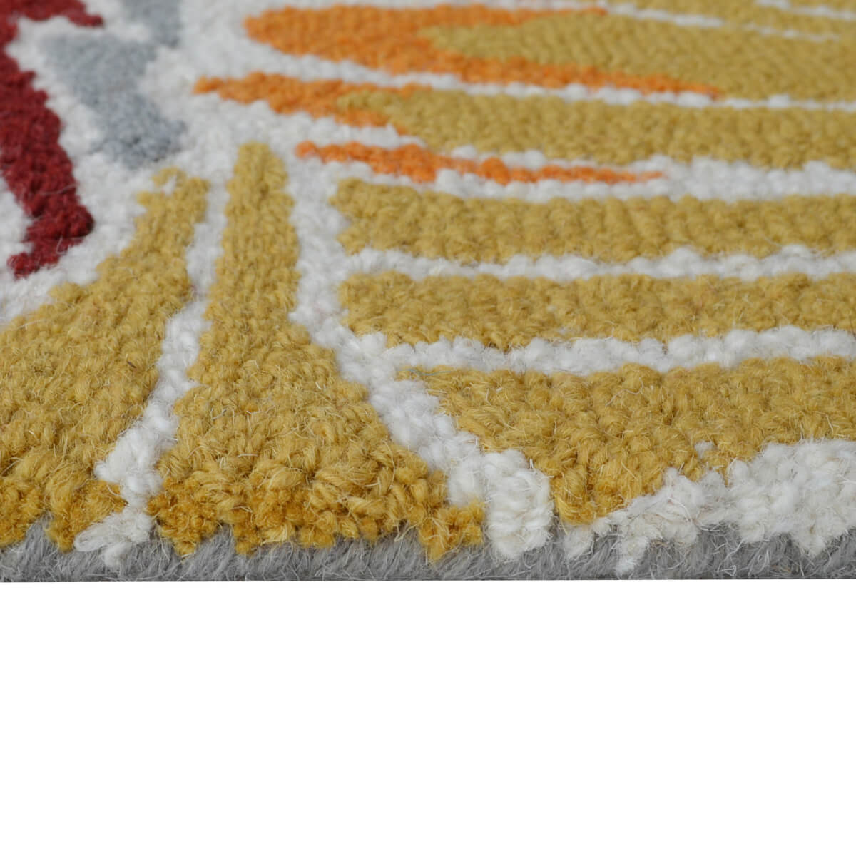 Botanical Handmade Woolen Rug - Multicolor (Available in 3 Sizes)