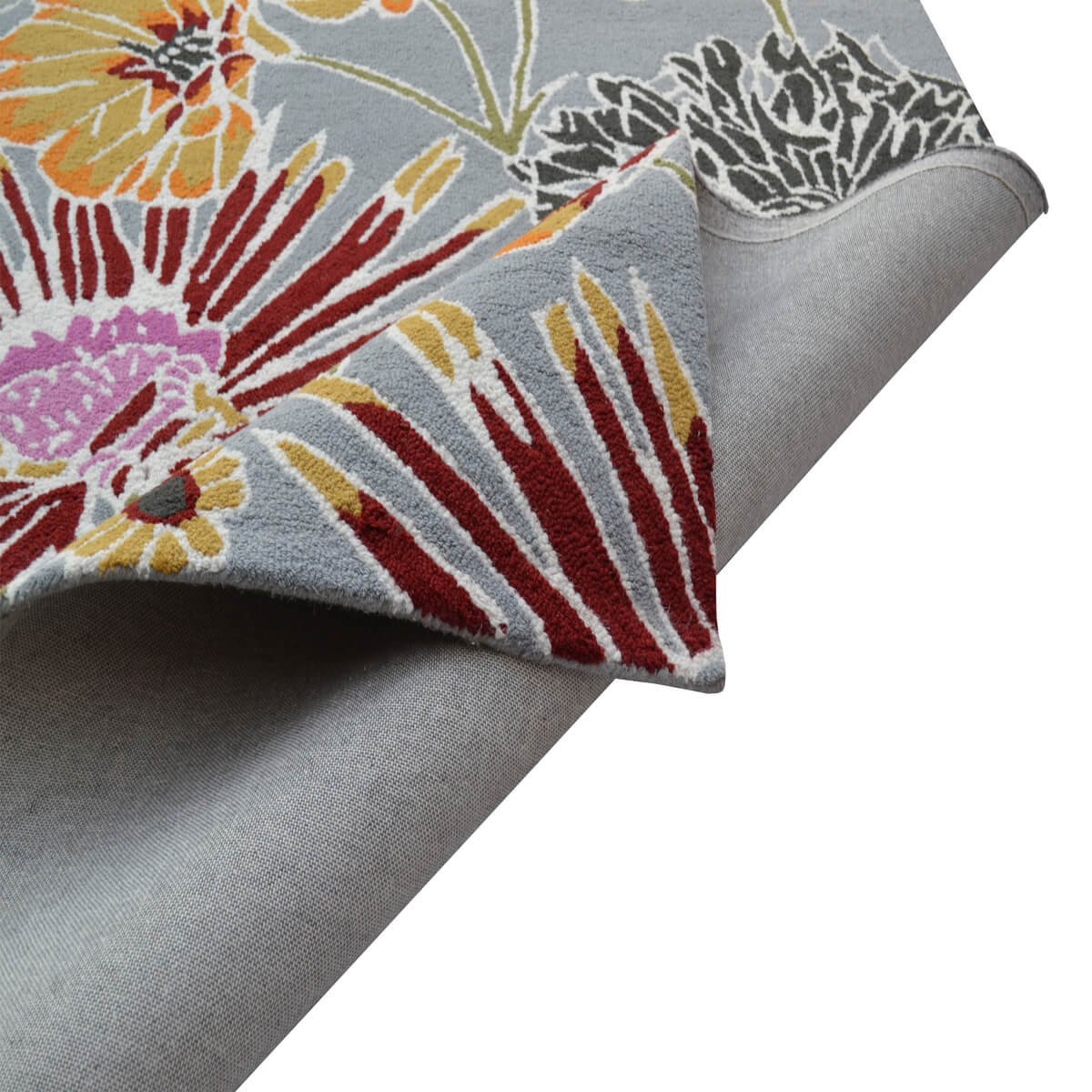 Botanical Handmade Woolen Rug - Multicolor (Available in 3 Sizes)