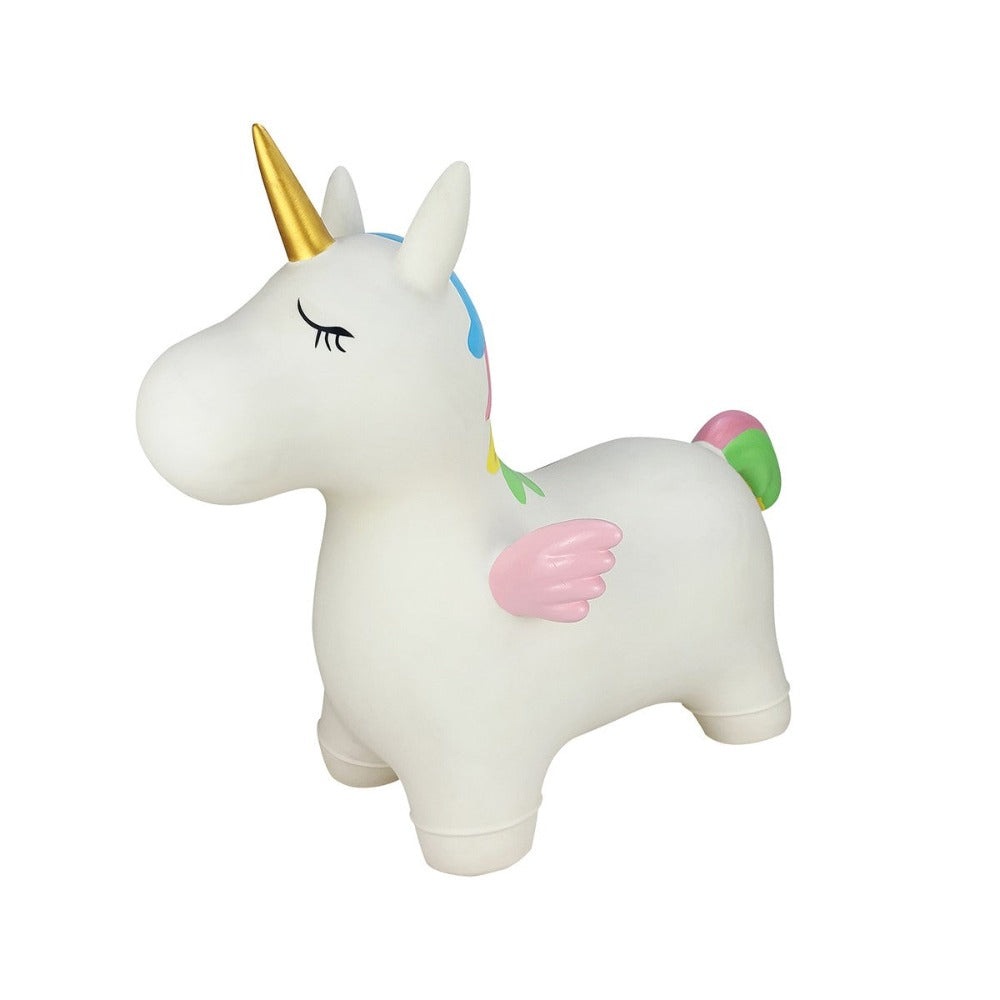 Inflatable Outdoor Bouncy Rider - Unicorn Stardust