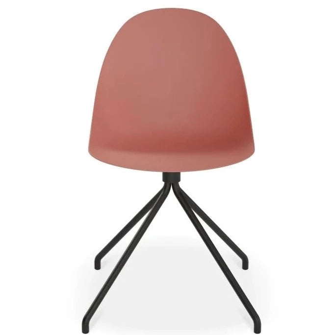 Breeze Coral Shell Seat Pyramid Base Dining Chair