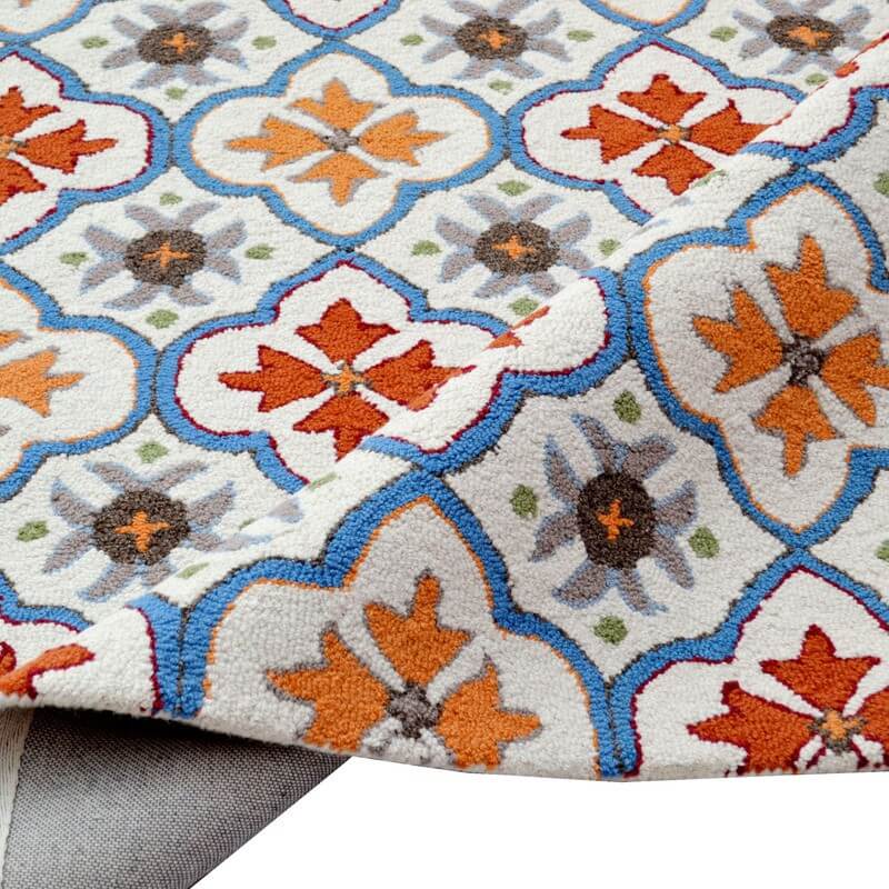 Bright Colors Handmade Woolen Rug (Available in 2 Sizes)