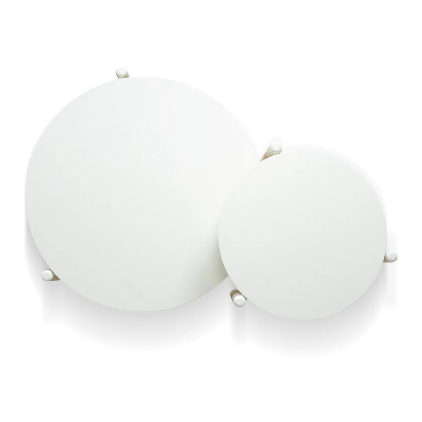 Bright & Stylish White Nesting Coffee Tables - Set of 2
