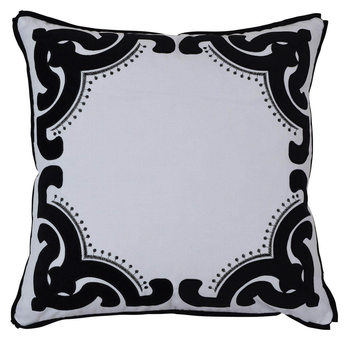 Bronte Velvet 55x55cm Cushion Cover - Black