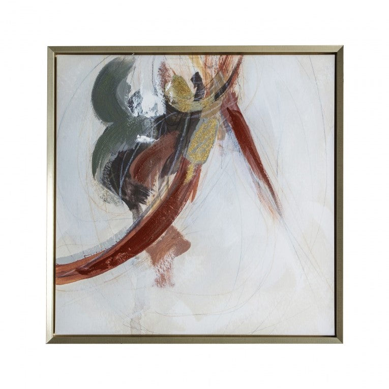 Brushstroke Ballet Abstract Framed Canvas