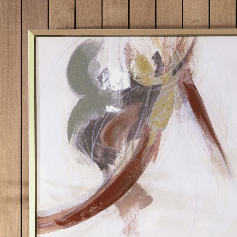 Brushstroke Ballet Abstract Framed Canvas
