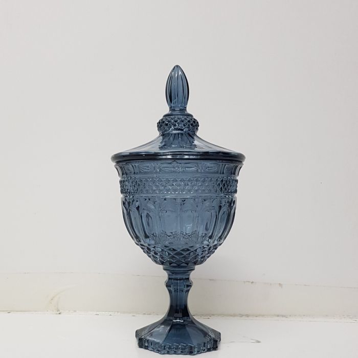 Buckingham Crystal Glass Jar - Small - Available in 4 Colors