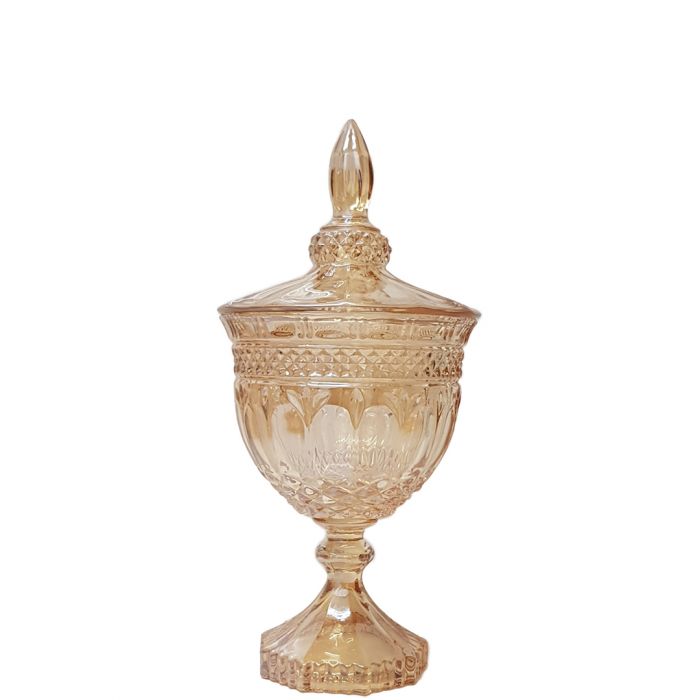 Buckingham Crystal Glass Jar - Small - Available in 4 Colors