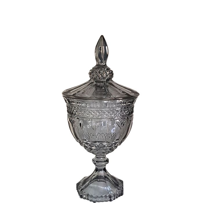 Buckingham Crystal Glass Jar - Small - Available in 4 Colors