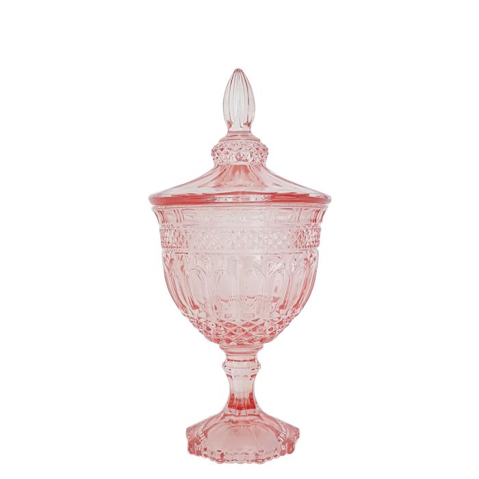 Buckingham Crystal Glass Jar - Small - Available in 4 Colors