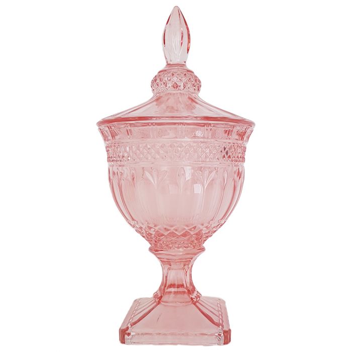 Buckingham Crystal Regal Diamond Glass Jar - Available in 2 Colors