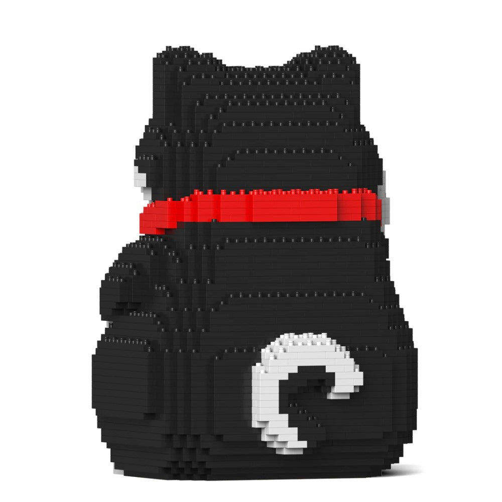 Building Blocks Japanese Lucky Black Shiba Inu Doll 2050 Pcs (Available in 2 Sizes)