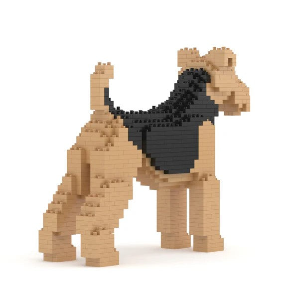 Building Blocks Model Airedale Terrier Dog 710 Pieces (Available in 2 Sizes)