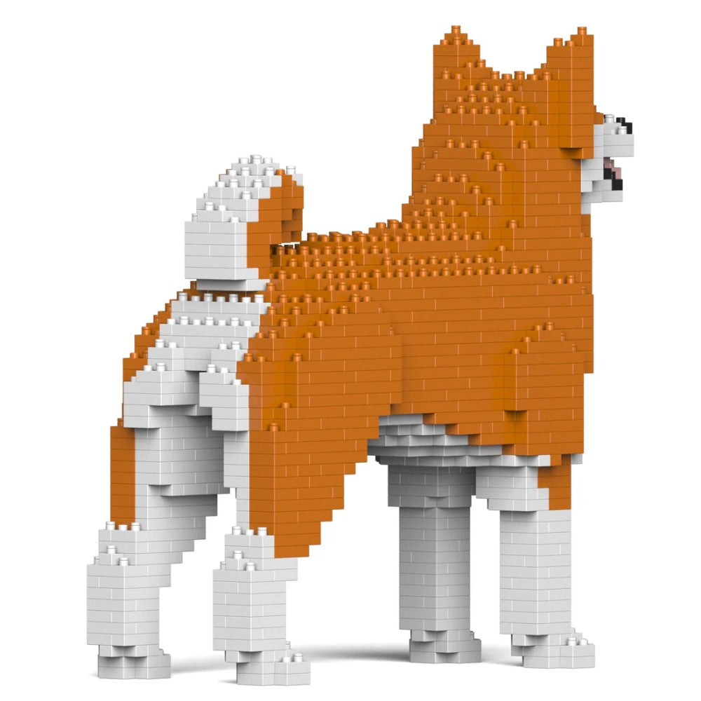 Building Blocks Model Akita Inu Dog Orange 980 Pieces (Available in 2 Sizes)