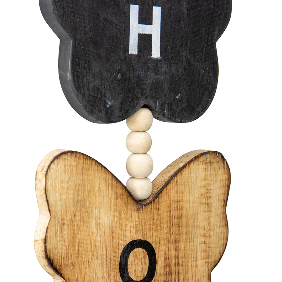 Butterfly Haven Handcrafted 'Home' Sign Wall Art
