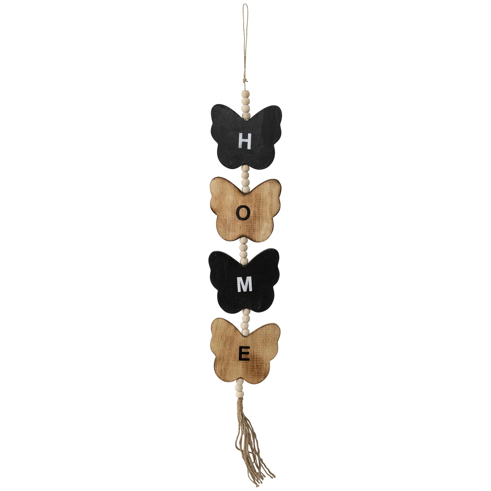 Butterfly Haven Handcrafted 'Home' Sign Wall Art