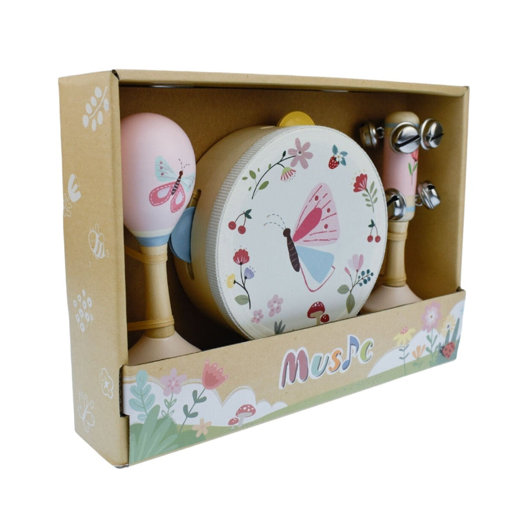 Butterfly Melody - Wooden Spring Insect Music - Set of 3