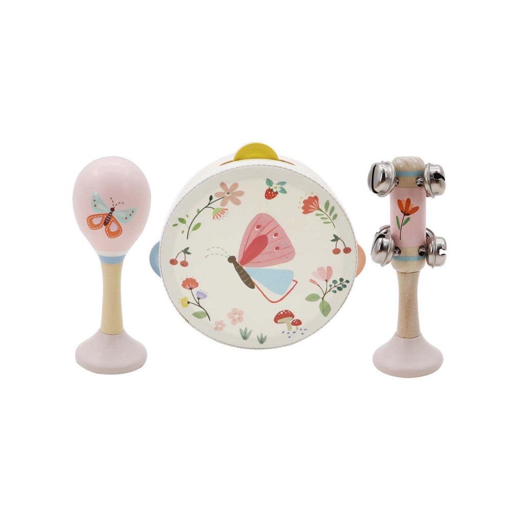 Butterfly Melody - Wooden Spring Insect Music - Set of 3