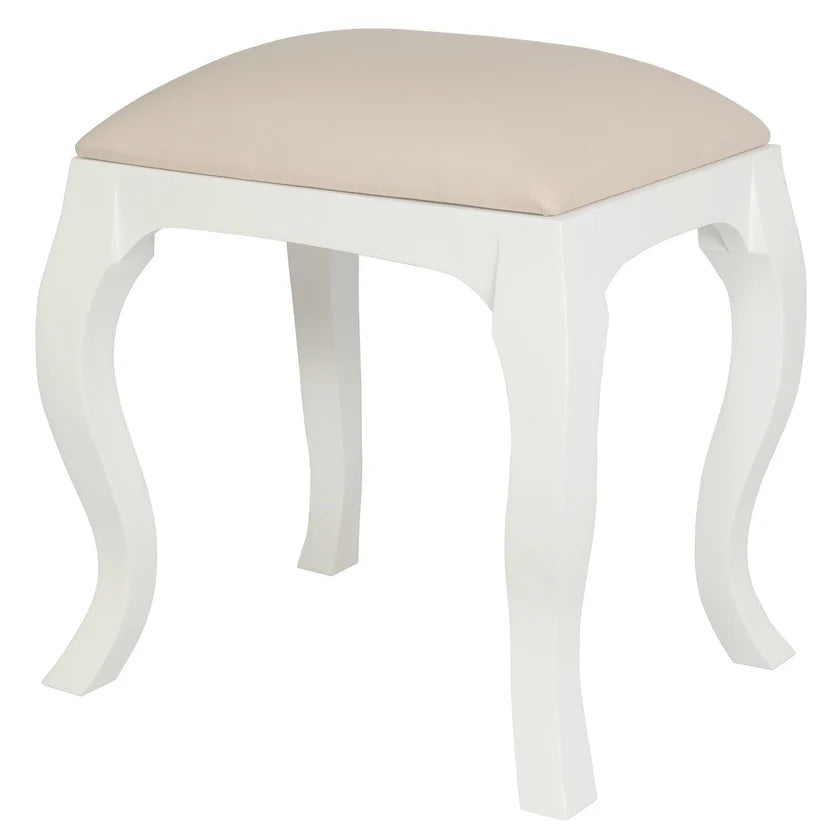 Queen Ann Handcrafted Vanity Stool