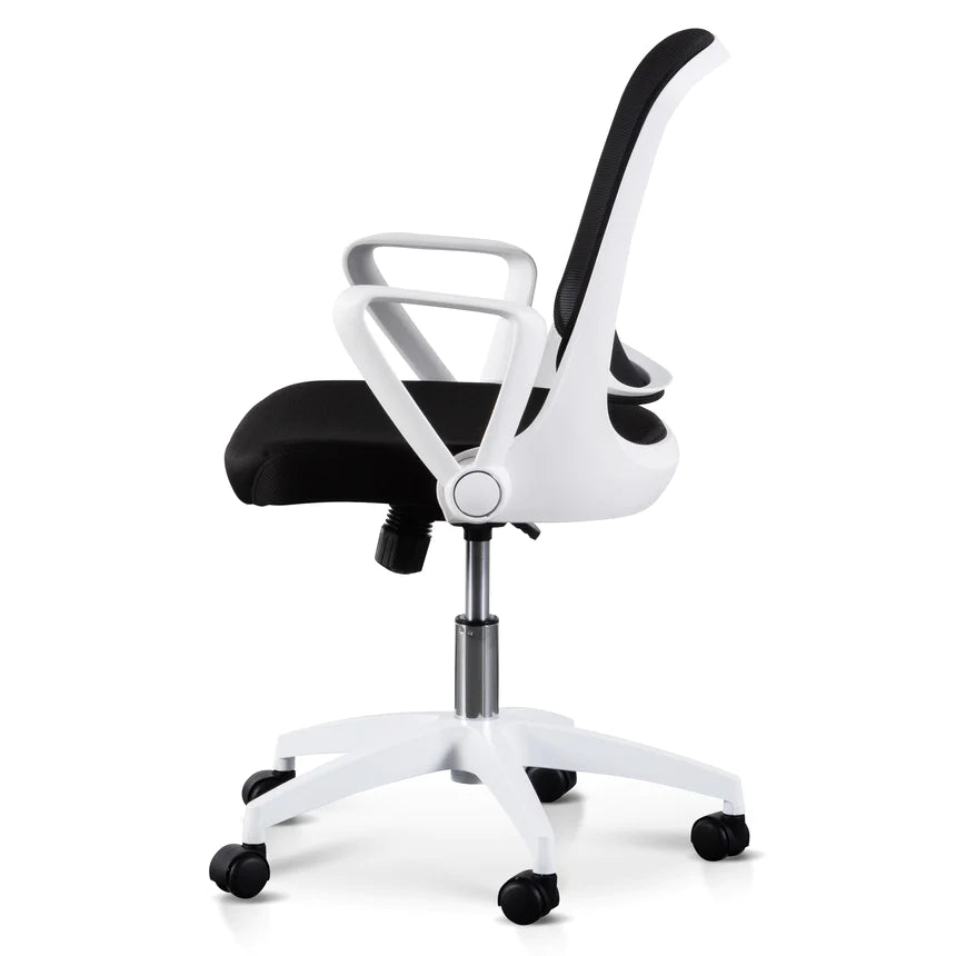 Soft Touch Office Chair - Black & White