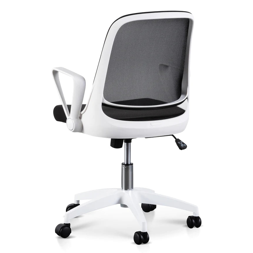 Soft Touch Office Chair - Black & White