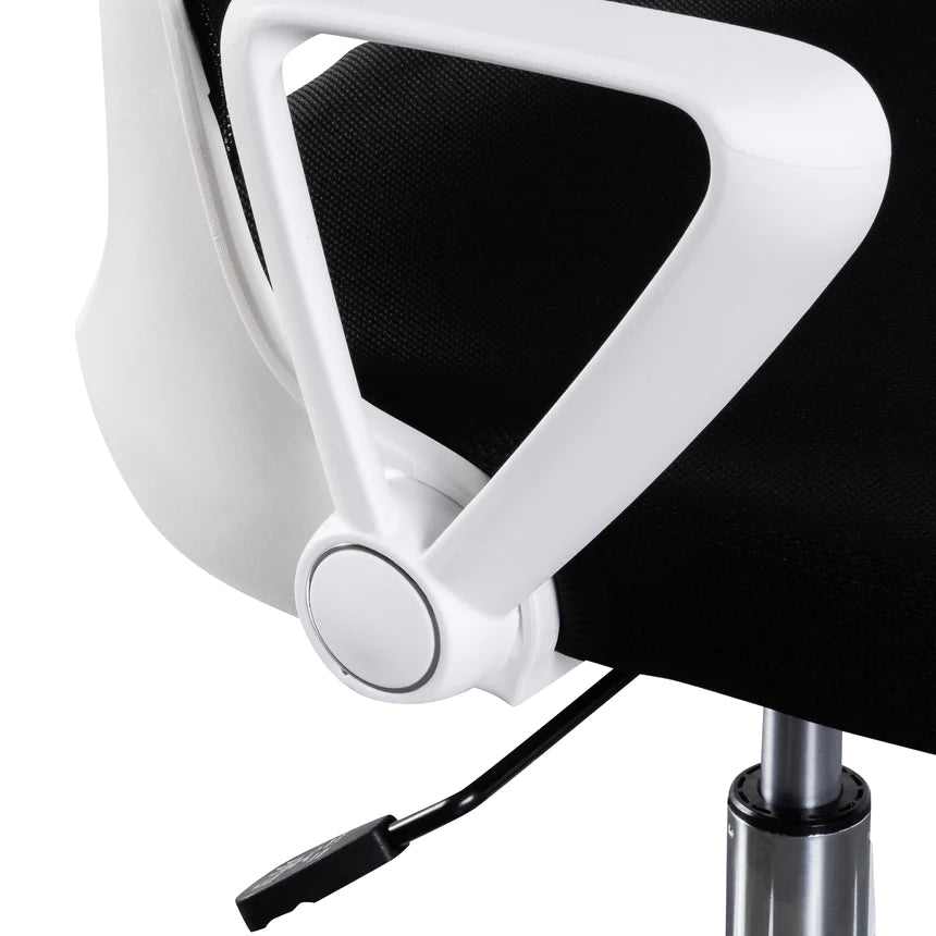 Soft Touch Office Chair - Black & White