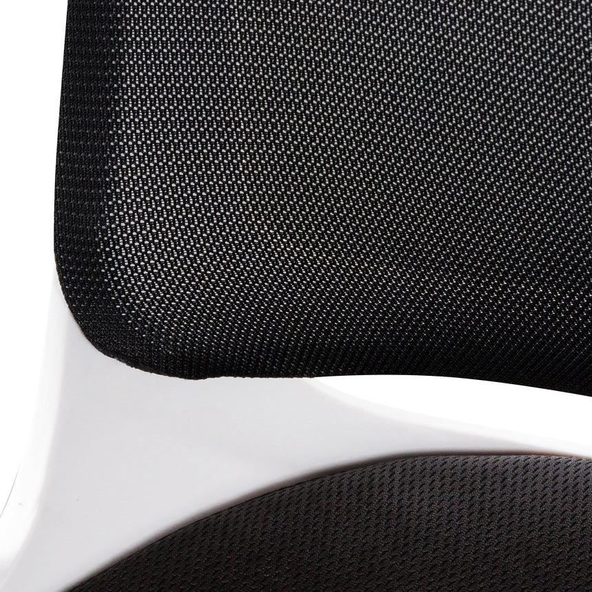 Soft Touch Office Chair - Black & White