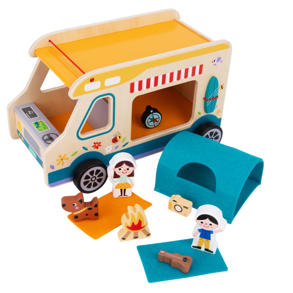 Camping Caravan Kids Play Role Playset