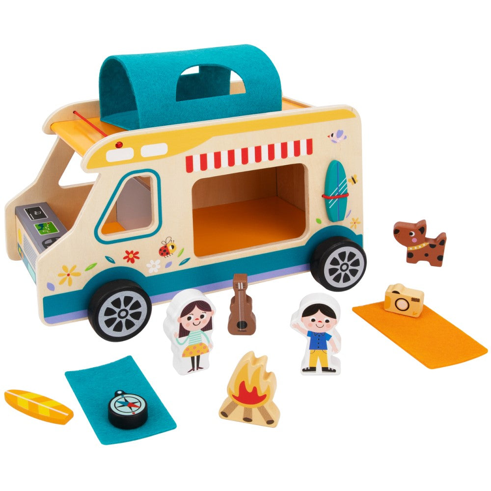 Camping Caravan Kids Play Role Playset