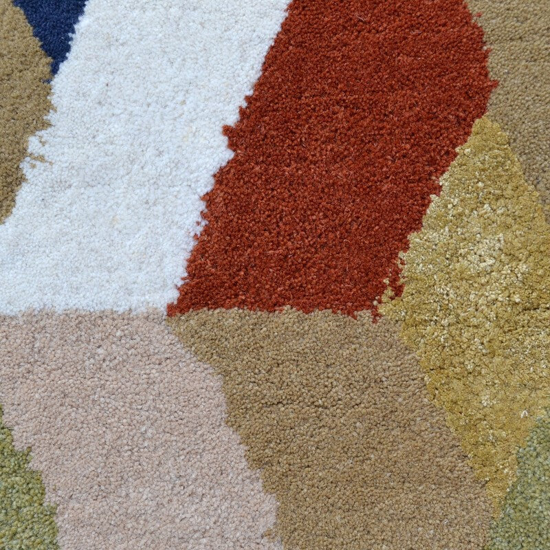 Card Deck Pattern Handmade Wool & Viscose Rug