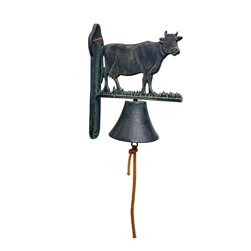 Cast-Iron Cow Doorpost Bell - 26cms