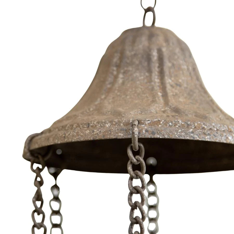 Cast-Iron Hanging Spiral Dragonflies Bells 82cms