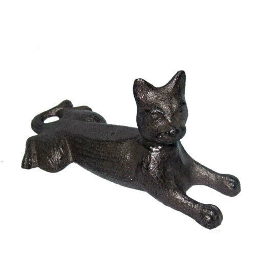 Cast Iron Cat Door Stopper Wedge