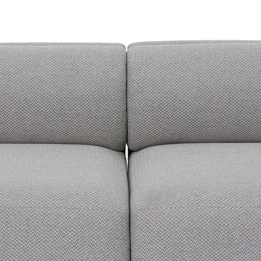 Casual Linen 4-Seater Fabric Sofa - Grey