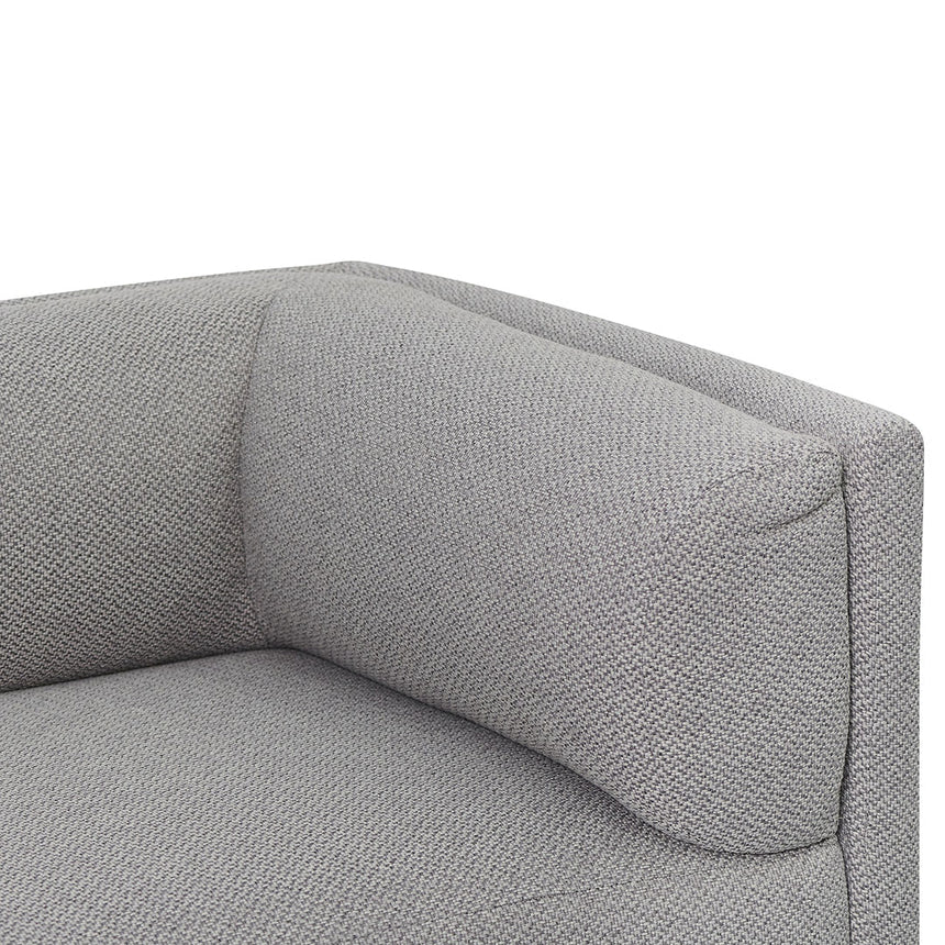 Casual Linen 4-Seater Fabric Sofa - Grey