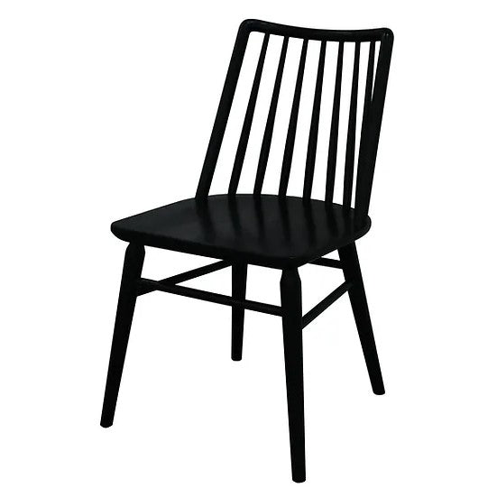 Casual Luxury Dining Chair - Set of 2 - Black