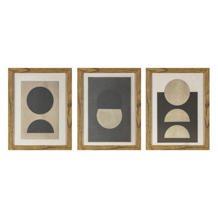 Celestial Contrast Set of 3 Framed Prints