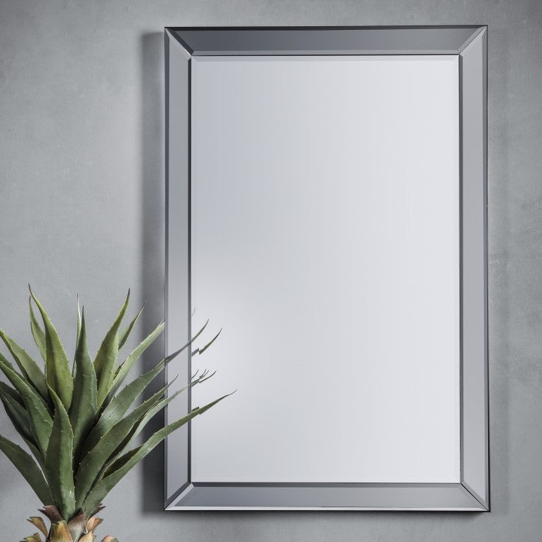 Celestial Infinity Rectangular Glass Mirror Grey