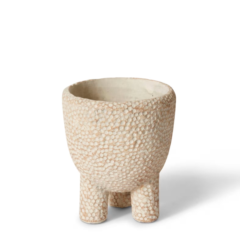 Cement Dotted Allegra Cooper Pot - Light Brown - Available in 3 Sizes