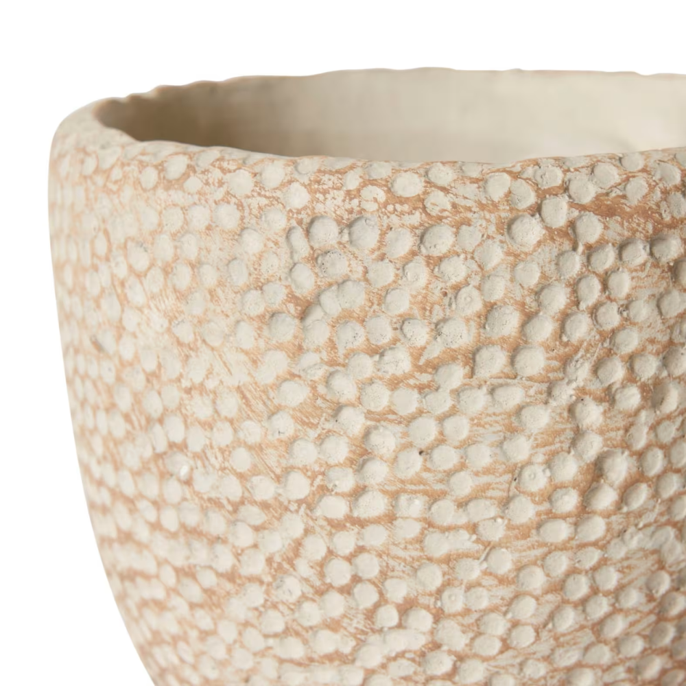Cement Dotted Allegra Cooper Pot - Light Brown - Available in 3 Sizes