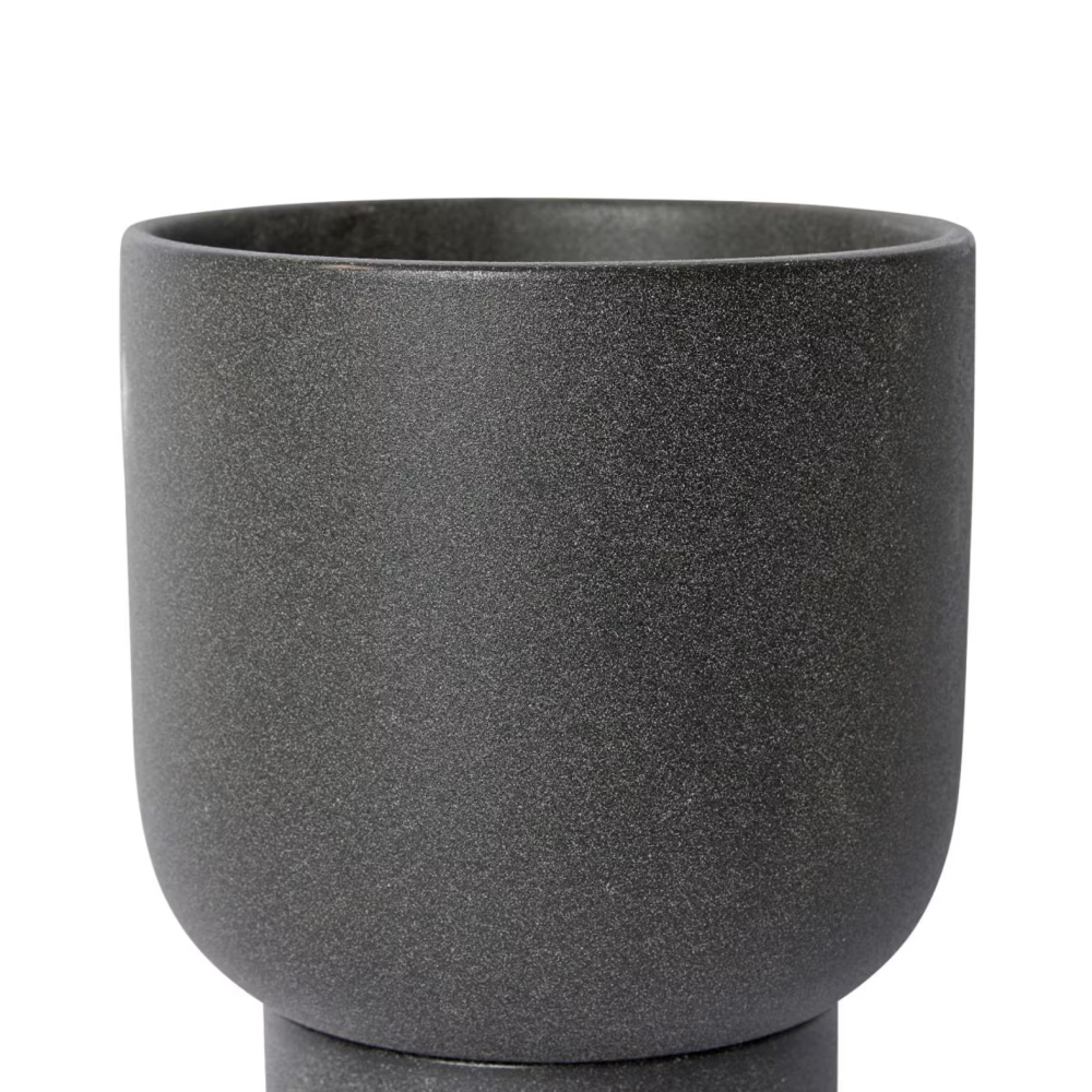 Ceramic Daylen Pot with Saucer - Available in 3 Colors