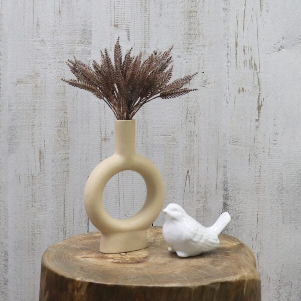 Cercle Artificial Mauve Barley in Ceramic Vase