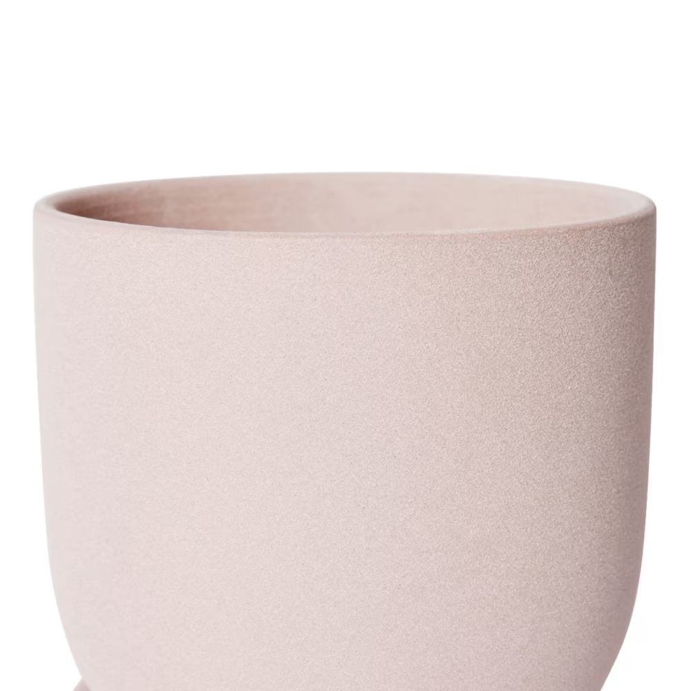 Cermaic Allegra Plant Pot with Saucer - Available in 3 colors - 19 x 19 x 18cms