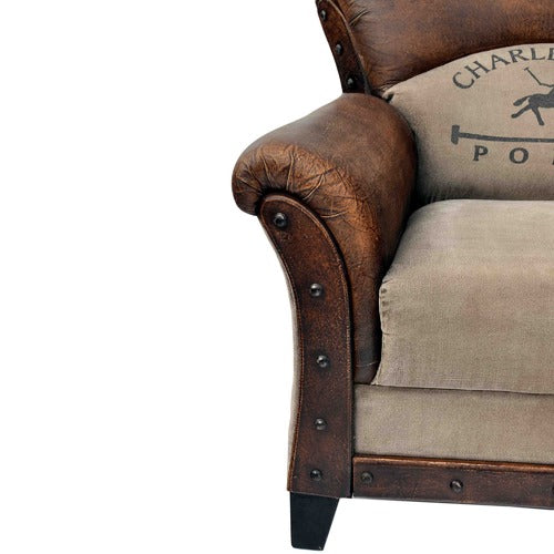 Charles Polo Leather Vintage Armchair