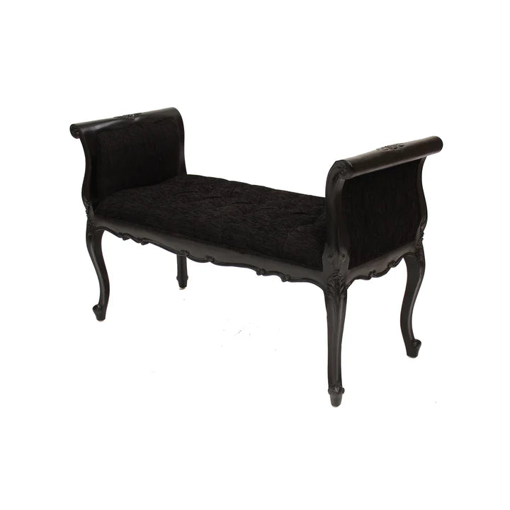 Charming Addition Chateau Bed-End Stool - Black