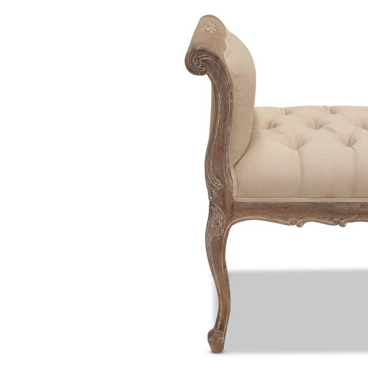 Charming Addition Chateau Bed-End Stool - Weathered Oak