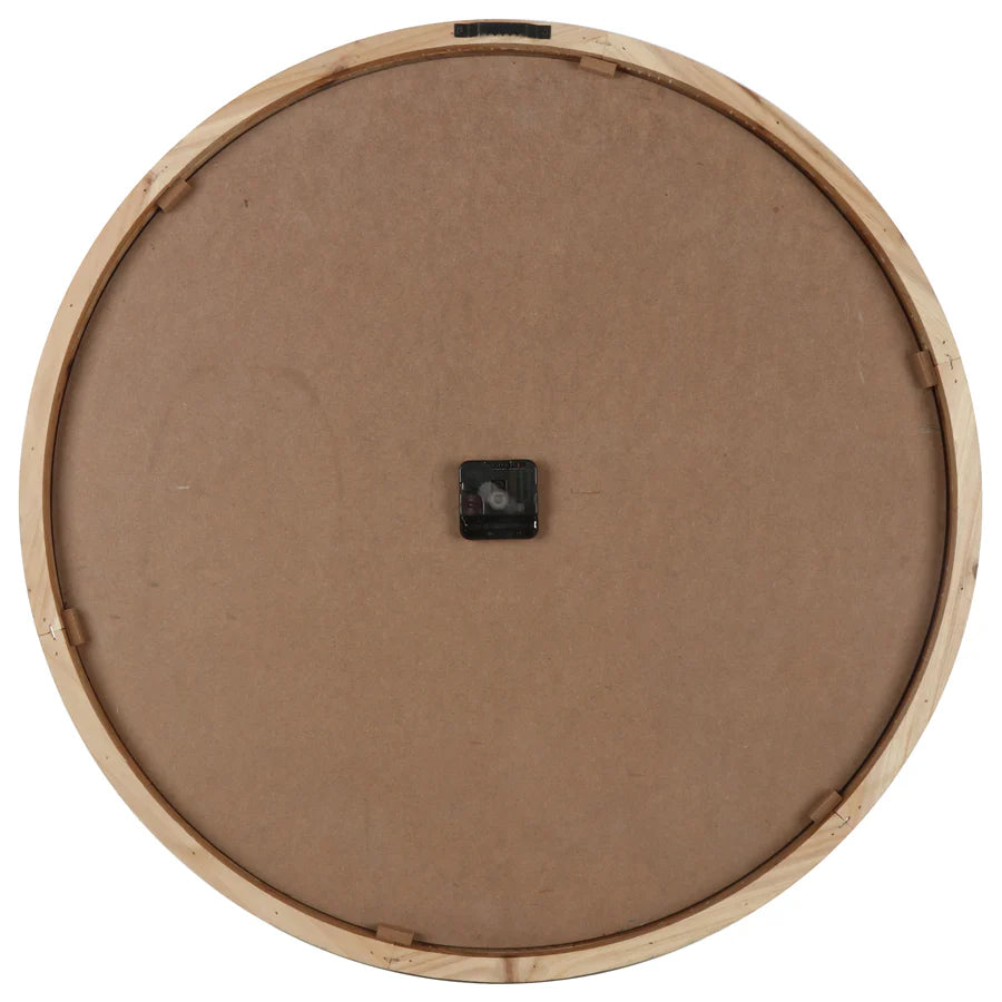 Charming Distressed Grid Wall Clock 68cms